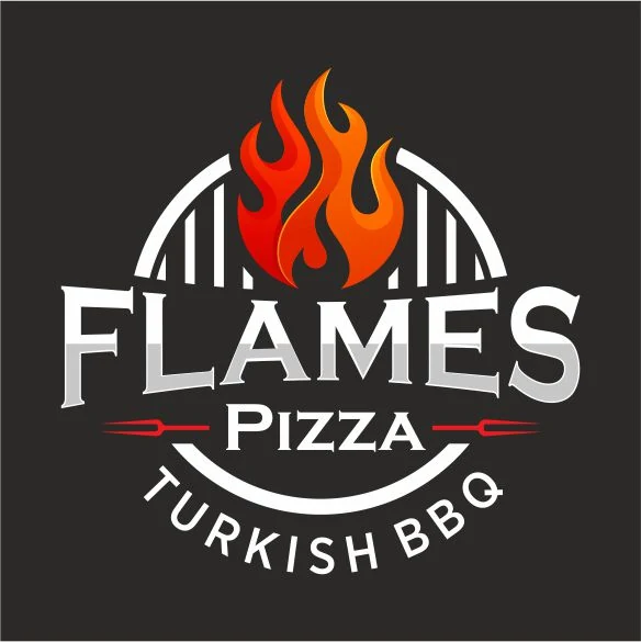 Flames Pizza & Turkish BBQ logo